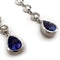 Boucles d'oreilles Boucles d'oreilles en or blanc, diamants et tanzanites 58 Facettes UKA000016GM