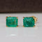 Boucles d'oreilles Boucles d'oreilles en or jaune 14 ct et émeraudes naturelles 58 Facettes E003