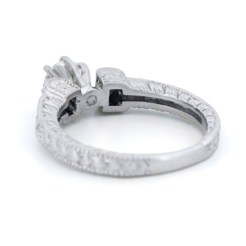 Bague 52.5 Bague Solitaire Vintage en or blanc 18k et diamants 58 Facettes 5499D82A8BC741C38EDD420BCC568F0F