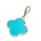 Van Cleef & Arpels Magic Alhambra - Pendentif en or blanc et turquoise 58 Facettes