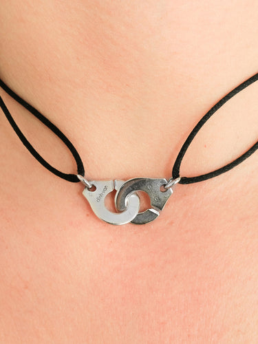 Collier Dinh Van Menottes - Collier en or blanc 58 Facettes BO/210017