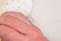 Bague 54 Bague en or blanc et jaune 18 carats et aigue-marine 58 Facettes 3987