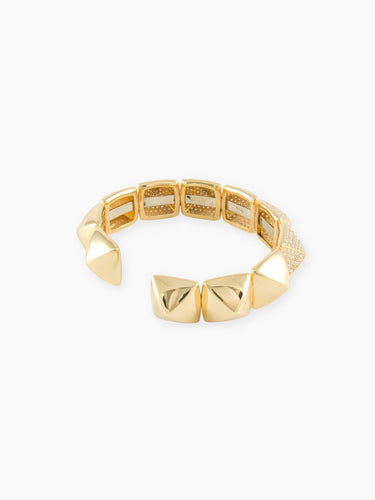 Bracelet Pyramide - Bracelet en or jaune et brillants 58 Facettes 210015