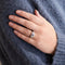Bague 54 Bague vintage en or blanc saphir et diamants 58 Facettes BO/230003/