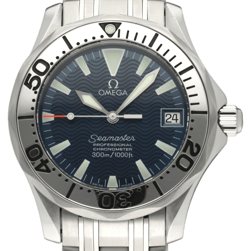 Montre Omega Seamaster - Montre Jacques Mayol en acier, 1999 58 Facettes OMG/SEA/403