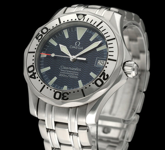 Montre Omega Seamaster - Montre Jacques Mayol en acier, 1999 58 Facettes OMG/SEA/403
