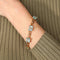 Bracelet Bracelet - Bracelet articulé en or jaune et aigues-marines 58 Facettes BO/220087 NSS