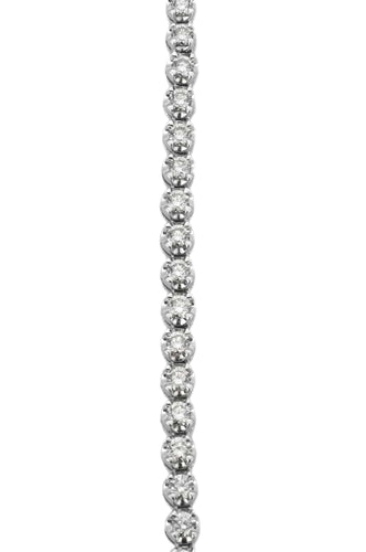 Collier Collier rivière diamants en or blanc 18 carats 58 Facettes BO/230058