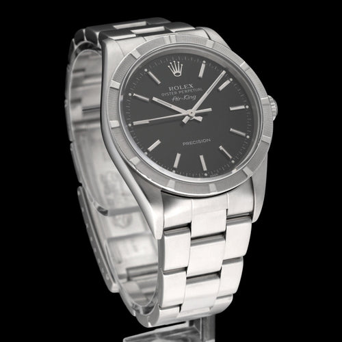 Montre Rolex Air King - Montre Precision 14010M en acier 58 Facettes ROL/AIK/228