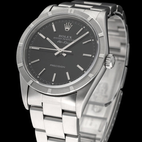 Montre Rolex Air King - Montre Precision 14010M en acier 58 Facettes ROL/AIK/228