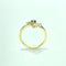 Bague en or jaune 18 carats avec saphir et diamants 58 Facettes 260154