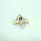 Bague en or jaune 18 carats avec saphir et diamants 58 Facettes 260154