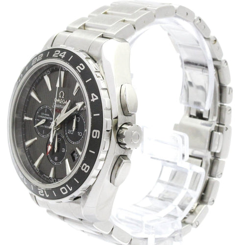 Montre Omega Seamaster Aqua Terra - Montre chronographe GMT en acier 58 Facettes jixj6q2edh