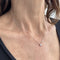 Collier Collier point lumière en or blanc et diamant 58 Facettes 175