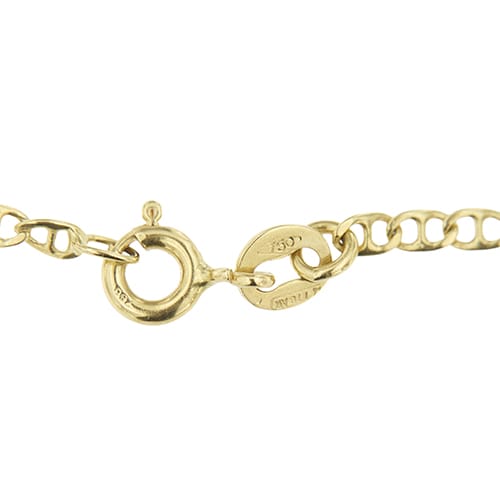 Collier maille traversino en or jaune 18 ct 58 Facettes 36643