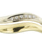 Bague 61 Bague double anneau en or jaune, or blanc et diamants 58 Facettes 39837
