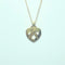 Pendentif cœur entrelacé en or jaune 18 carats 58 Facettes 260064