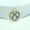 Pendentif cœur entrelacé en or jaune 18 carats 58 Facettes 260064