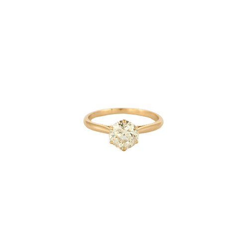 Bague 54 Bague solitaire en or jaune et diamant 58 Facettes BO/240043 NSS
