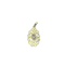 Pendentif ajouré en or jaune 18 carats et pierre ovale 58 Facettes 260118