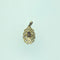 Pendentif ajouré en or jaune 18 carats et pierre ovale 58 Facettes 260118