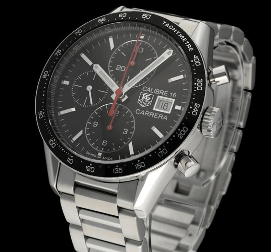 Montre TAG Heuer Carrera - Montre CV201AK en acier 58 Facettes TAG/CAR/011