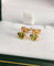 Boucles d'oreilles Boucles d'oreilles puces en or rose et péridots 58 Facettes 738