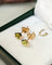 Boucles d'oreilles Boucles d'oreilles puces en or rose et péridots 58 Facettes 738