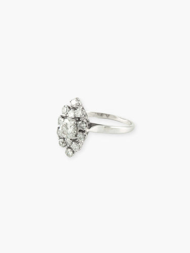 Bague 56 Bague marquise en or blanc et diamants 58 Facettes 150015