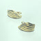 Boucles d'oreilles éventail en or jaune 18 carats 58 Facettes 260051