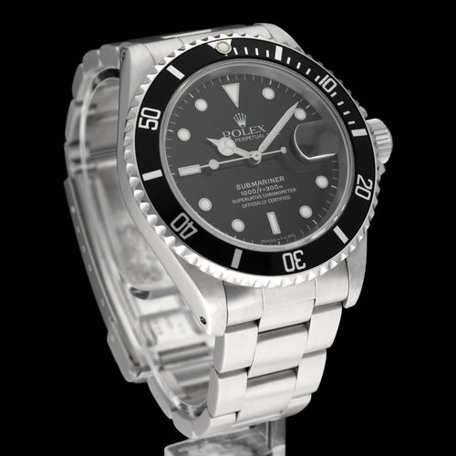 Montre Rolex Submariner Date - Montre 16610 en acier 58 Facettes ROL/SUB/052