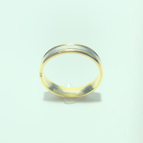 Bague ruban bicolore en or jaune et blanc 18 carats 58 Facettes 260133