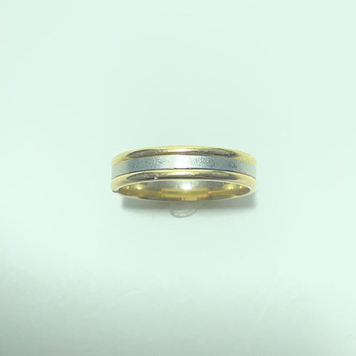 Bague ruban bicolore en or jaune et blanc 18 carats 58 Facettes 260133