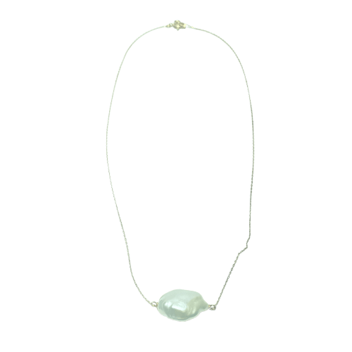 Collier en or jaune 18 carats et perle baroque 58 Facettes 260138
