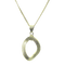 Pendentif goutte entrelacée en or jaune 18 carats 58 Facettes 260140