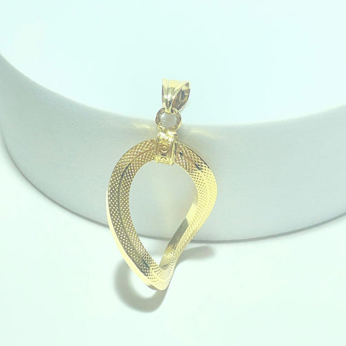 Pendentif goutte entrelacée en or jaune 18 carats 58 Facettes 260140