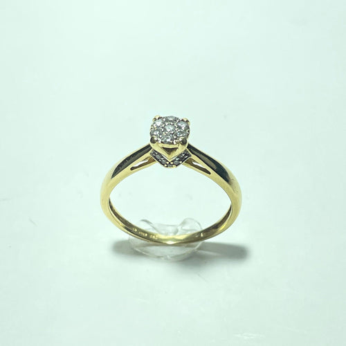 Bague en or jaune 18 carats et diamants 58 Facettes 260139