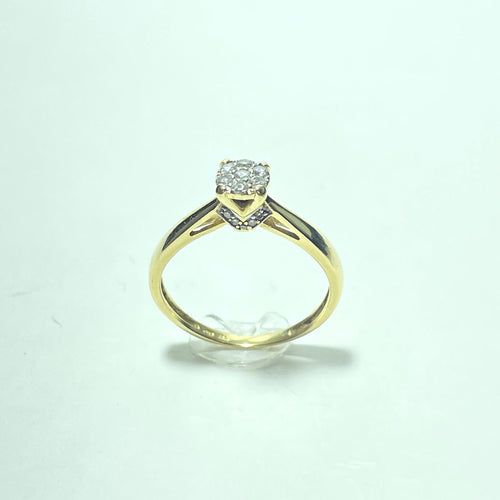 Bague en or jaune 18 carats et diamants 58 Facettes 260139