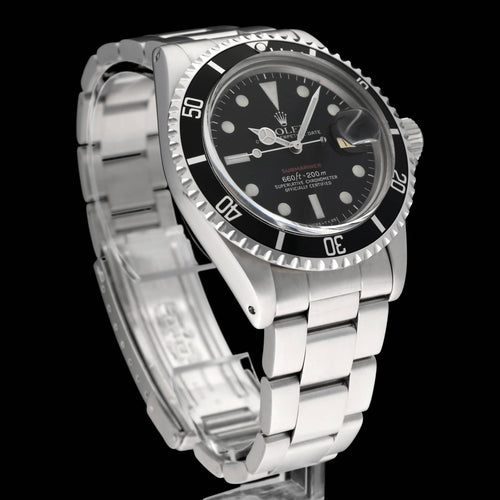 Montre Rolex Submariner Date - Montre 1680 « Red Mark » en acier 58 Facettes