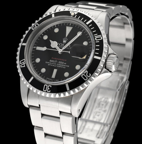 Montre Rolex Submariner Date - Montre 1680 « Red Mark » en acier 58 Facettes