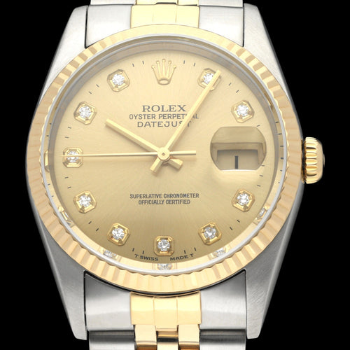 Montre Rolex Datejust - Montre 16233G en or et acier 58 Facettes ROL/DJ1/1389