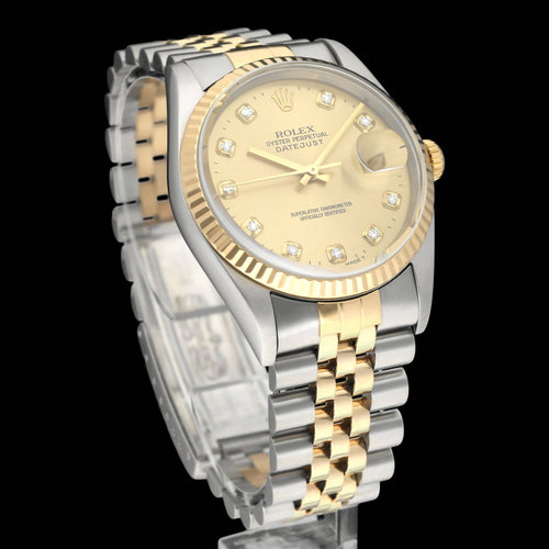 Montre Rolex Datejust - Montre 16233G en or et acier 58 Facettes ROL/DJ1/1389