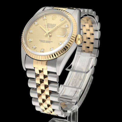 Montre Rolex Datejust - Montre 16233G en or et acier 58 Facettes ROL/DJ1/1389
