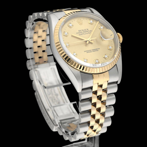 Montre Rolex Datejust - Montre 16233G en or et acier 58 Facettes ROL/DJ1/1389