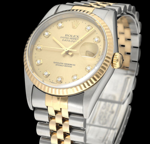 Montre Rolex Datejust - Montre 16233G en or et acier 58 Facettes ROL/DJ1/1389