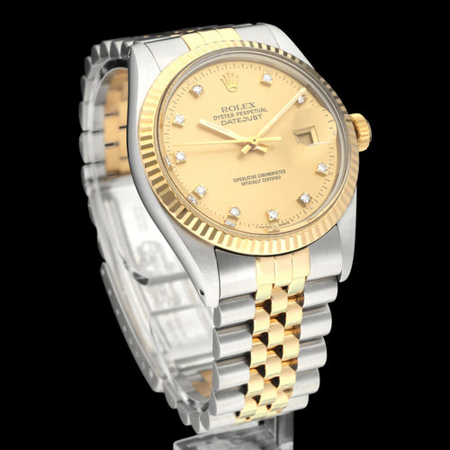 Montre Rolex Datejust - Montre 16013G en or et acier 58 Facettes ROL/DJ1/1396