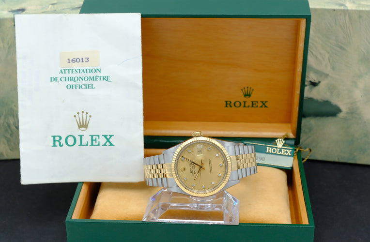 Montre Rolex Datejust - Montre 16013G en or et acier 58 Facettes ROL/DJ1/1396