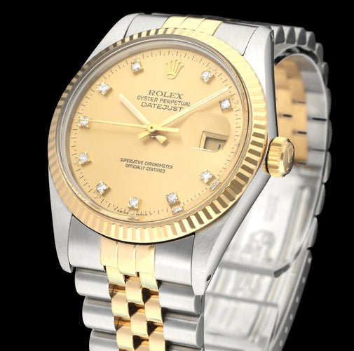 Montre Rolex Datejust - Montre 16013G en or et acier 58 Facettes ROL/DJ1/1396