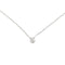 Collier point lumière en or blanc et diamant 0,18 ct 58 Facettes 39236