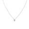 Collier point lumière en or blanc et diamant 0,18 ct 58 Facettes 39236